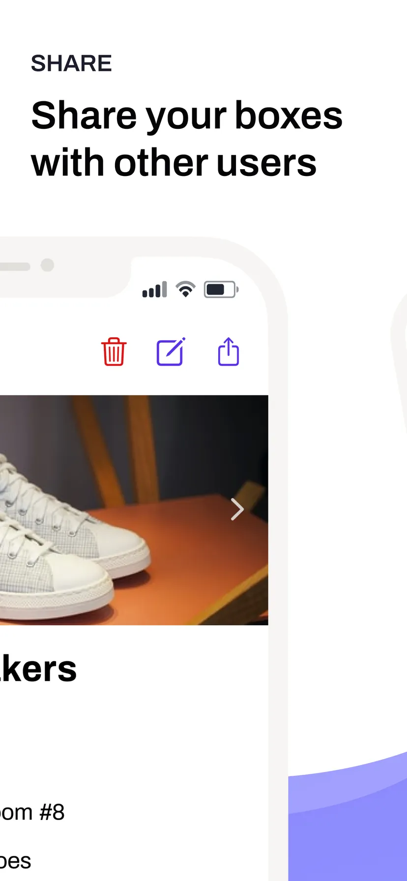 Share your boxes with other users — sharing a box with another person
